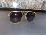 Gold Studded Square Botton Aviator Glasses