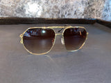 Gold Studded Oversized Aviator Glasses