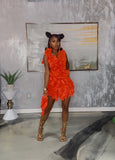 Pretty Tangerine Dress