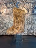 Furry Flat Boots