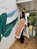 Shearling Poncho