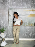Pressed Pocket Button Up