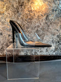 Black Clear & Design Heels