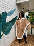 Shearling Poncho