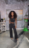 Wide Leg Pants Set