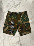 Camo Patch Cargo Shorts