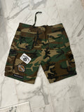 Camo Patch Cargo Shorts