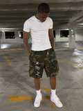 Camo Patch Cargo Shorts