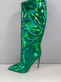Glowing Green Boots
