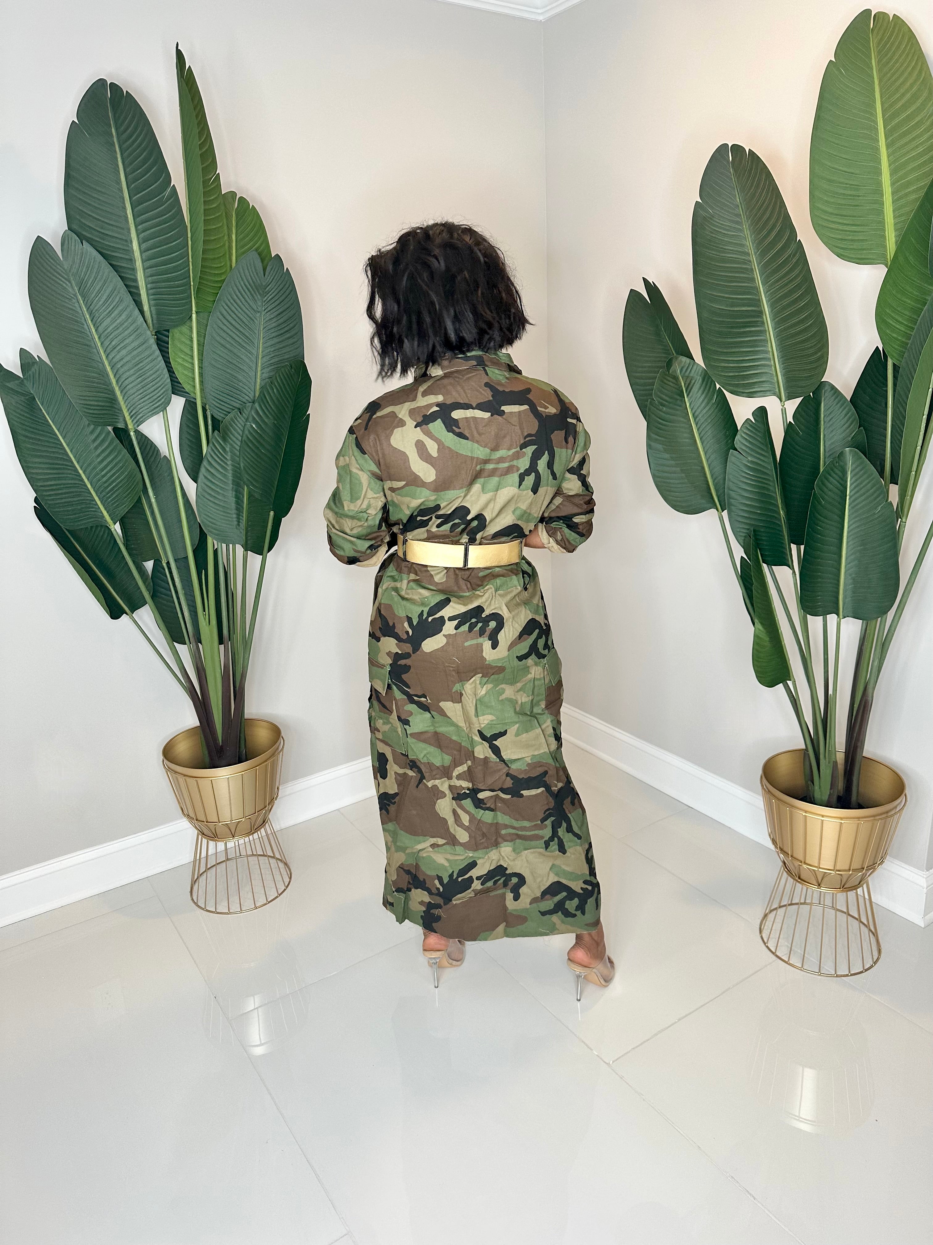 Cover Me In Camo Dress