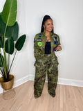 Camo Cargo Balloon Pants