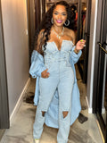 Sassy Denim Jumper
