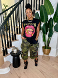 Long Camo Patch Shorts