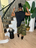 Long Camo Patch Shorts