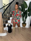 Cheetah Rose Skirt Set