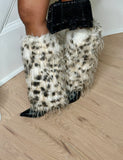 Dalmatian Fur Boots