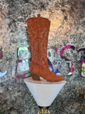 Howdy Burnt Orange Cowboy Boot