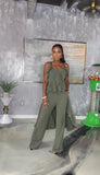 Wavy Olive Pant Set
