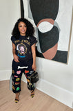 All Over Patch & Denim Jorts
