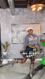 Plaid & Lace Skirt