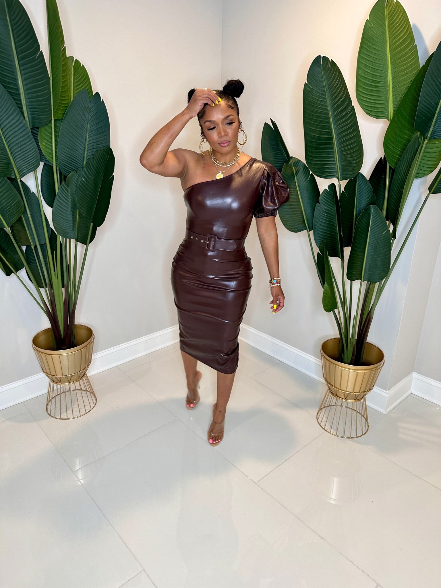 Wrap Me in Leather Dress Wrap Me in Leather Dress