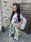 Sleeveless Patch Crew Neck
