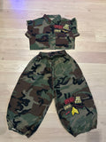 Cute Camo Crop Set