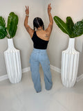 Denim Pocket Cargo Jeans