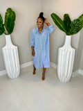 Oversize Me Up Shirt Dress