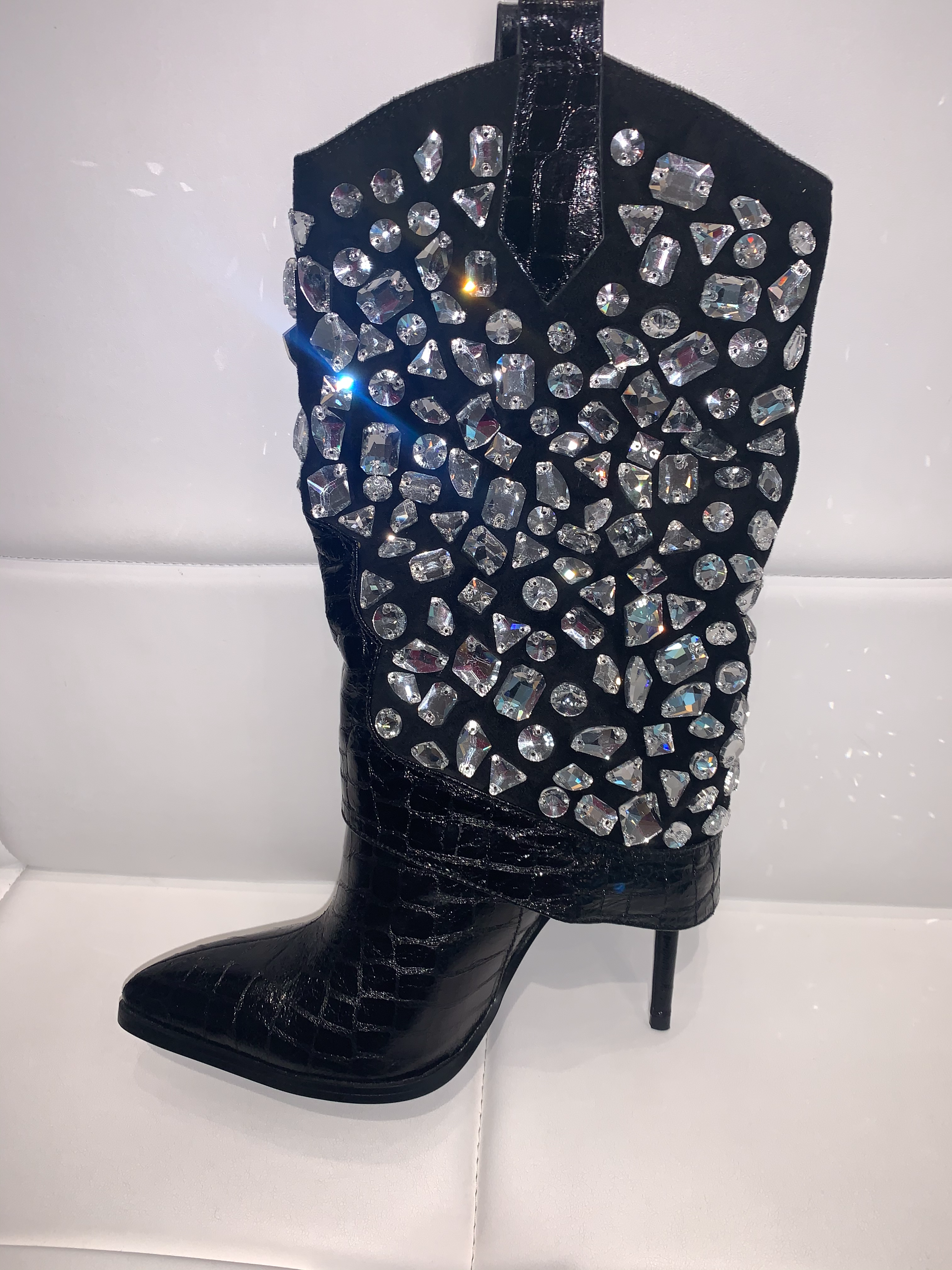Black Studded Out Boots
