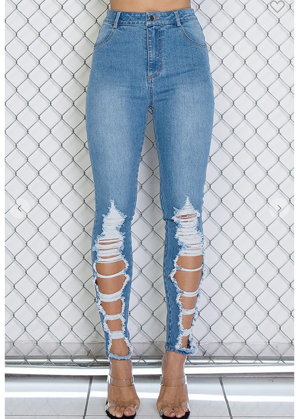 Down & Distressed Jeans
