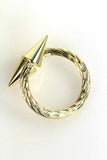 Gold Spike Crossover Ring